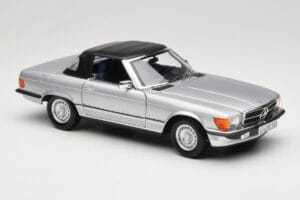 Mercedes R107 380 SL Sølv Norev 1:18 183725 Metal — billede 6 af 8