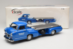 Mercedes Renntransporter Blaues Wunder iScale 1:18 118000000006-P1 Metal — billede 6 af 6