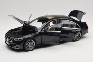 Mercedes S-Class W223 AMG Line Anthracite Blue Norev 1:18 183800 Metal — billede 2 af 8