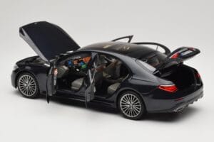 Mercedes S-Class W223 AMG Line Anthracite Blue Norev 1:18 183800 Metal — billede 5 af 8