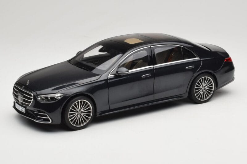 Mercedes S-Class W223 AMG Line Anthracite Blue Norev 1:18 183800 Metal