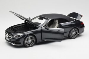 Mercedes S-Class Cabriolet A217 Magnetite Sort Metallic Norev 1:18 B66960354 Metal — billede 2 af 8