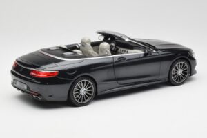 Mercedes S-Class Cabriolet A217 Magnetite Sort Metallic Norev 1:18 B66960354 Metal — billede 3 af 8