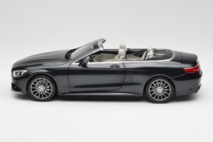 Mercedes S-Class Cabriolet A217 Magnetite Sort Metallic Norev 1:18 B66960354 Metal — billede 4 af 8