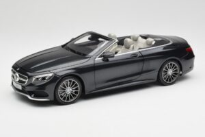 Mercedes S-Class Cabriolet A217 Magnetite Sort Metallic Norev 1:18 B66960354 Metal