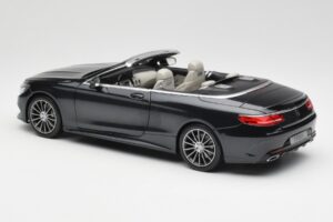 Mercedes S-Class Cabriolet A217 Magnetite Sort Metallic Norev 1:18 B66960354 Metal — billede 7 af 8