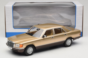 Mercedes S-Class W126 Metallic Beige MCG 1:18 MCG18548 Metal — billede 6 af 6