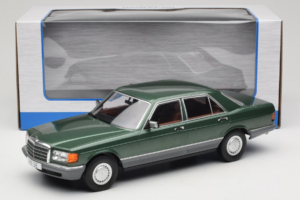 Mercedes S-Class W126 Metallic Green MCG 1:18 MCG18549 Metal — billede 6 af 6