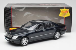 Mercedes S-Class W220 Blå Maisto 1:18 56051 Metal — billede 8 af 8
