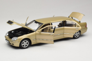 Mercedes S-Class W220 Pullman Gold Metallic Sun Star 1:18 4113 Metal — billede 2 af 8