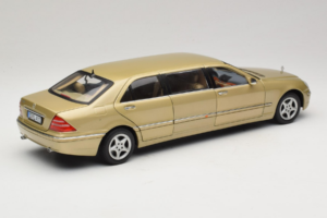 Mercedes S-Class W220 Pullman Gold Metallic Sun Star 1:18 4113 Metal — billede 3 af 8