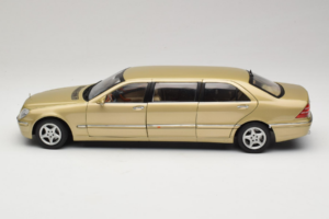Mercedes S-Class W220 Pullman Gold Metallic Sun Star 1:18 4113 Metal — billede 4 af 8