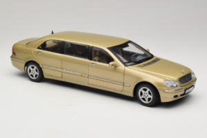 Mercedes S-Class W220 Pullman Gold Metallic Sun Star 1:18 4113 Metal — billede 6 af 8