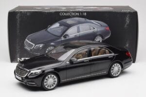 Mercedes S-Class W222 Sort Metallic Norev 1:18 183480 Metal — billede 8 af 8