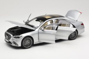 Mercedes S-Class W223 AMG Line Brilliant Silver Norev 1:18 183805 Metal — billede 2 af 8