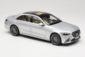 Mercedes S-Class W223 AMG Line Brilliant Silver Norev 1:18 183805 Metal — billede 6 af 8