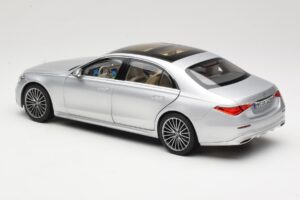 Mercedes S-Class W223 AMG Line Brilliant Silver Norev 1:18 183805 Metal — billede 7 af 8