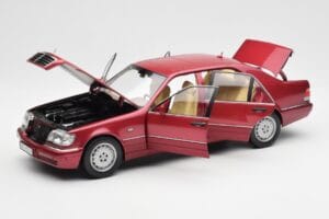 Mercedes S500 W140 Rød Metallic Norev 1:18 183579 Metal — billede 2 af 8