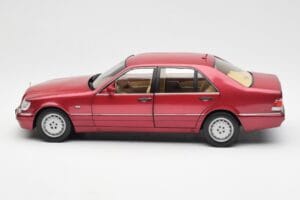 Mercedes S500 W140 Rød Metallic Norev 1:18 183579 Metal — billede 4 af 8