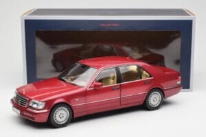 Mercedes S500 W140 Rød Metallic Norev 1:18 183579 Metal — billede 8 af 8