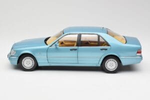 Mercedes S500 W140 Turkis Metallic Norev 1:18 183561 Metal — billede 4 af 8