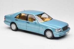 Mercedes S500 W140 Turkis Metallic Norev 1:18 183561 Metal — billede 6 af 8