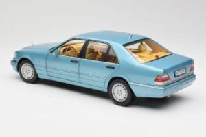 Mercedes S500 W140 Turkis Metallic Norev 1:18 183561 Metal — billede 7 af 8