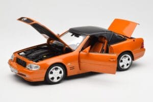 Mercedes SL 500 R129 Orange Metallic Norev 1:18 183752 Metal — billede 2 af 8