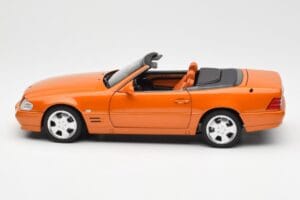 Mercedes SL 500 R129 Orange Metallic Norev 1:18 183752 Metal — billede 4 af 8