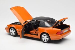 Mercedes SL 500 R129 Orange Metallic Norev 1:18 183752 Metal — billede 5 af 8