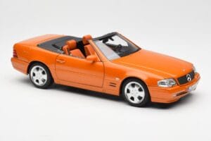 Mercedes SL 500 R129 Orange Metallic Norev 1:18 183752 Metal — billede 6 af 8