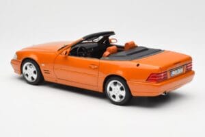 Mercedes SL 500 R129 Orange Metallic Norev 1:18 183752 Metal — billede 7 af 8