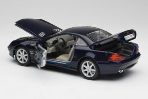 Mercedes SL 500 R230 Blå Maisto 1:18 B66962126 Metal — billede 5 af 8