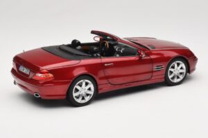 Mercedes SL 500 R230 Red Metallic Begrænset Udgave Norev 1:18 183841 Metal — billede 3 af 8