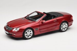 Mercedes SL 500 R230 Red Metallic Begrænset Udgave Norev 1:18 183841 Metal