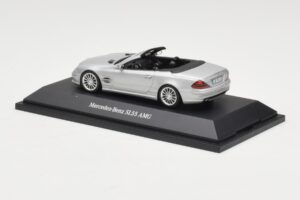 Mercedes SL 55 AMG R230 Sølv Minichamps 1:43 B66962347 Metal — billede 3 af 4