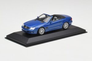 Mercedes SL R230 Tanzanite Blå Minichamps 1:43 B66962250 Metal — billede 2 af 4