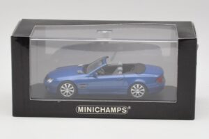 Mercedes SL R230 Tanzanite Blå Minichamps 1:43 B66962250 Metal — billede 4 af 4