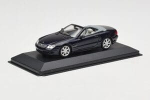 Mercedes SL500 R129 Dark Blue Metallic Minichamps 1:43 SL001 Metal — billede 2 af 4
