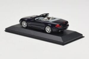 Mercedes SL500 R129 Dark Blue Metallic Minichamps 1:43 SL001 Metal — billede 3 af 4