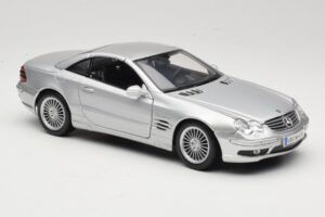 Mercedes SL55 AMG R230 Sølv Maisto 1:18 36894 Metal — billede 6 af 8
