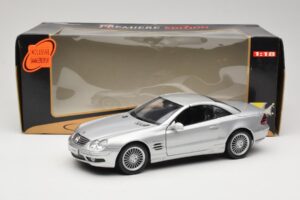 Mercedes SL55 AMG R230 Sølv Maisto 1:18 36894 Metal — billede 8 af 8