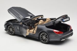 Mercedes SL65 AMG Black Series R230 Matte Black Maisto 1:18 36198 Metal — billede 5 af 8