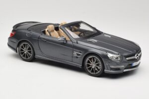 Mercedes SL65 AMG Black Series R230 Matte Black Maisto 1:18 36198 Metal — billede 6 af 8