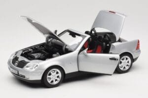 Mercedes SLK R170 Brilliant Silver Norev 1:18 183020 Metal — billede 2 af 9