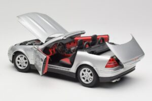 Mercedes SLK R170 Roadster Sølv Maisto 1:18 31674 Metal — billede 7 af 9