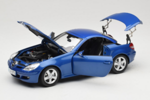 Mercedes SLK R171 Blue Metallic Minichamps 1:18 100033131 Metal — billede 2 af 11
