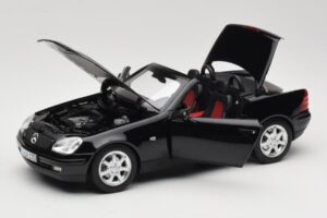 Mercedes SLK200 R170 Sort Norev 1:18 B66040714 Metal — billede 2 af 9
