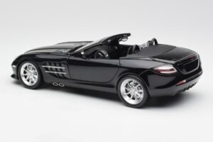 Mercedes SLR McLaren Roadster R199 Crystal Galaxit Sort Minichamps 1:18 B66961004 Metal — billede 7 af 8