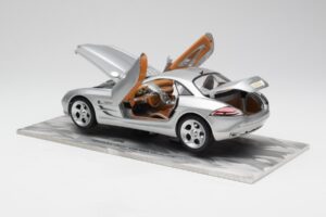 Mercedes SLR Vision Sølv Begrænset Udgave Med Aluminiumssokkel Bburago 1:18 B66962102 Metal — billede 5 af 8